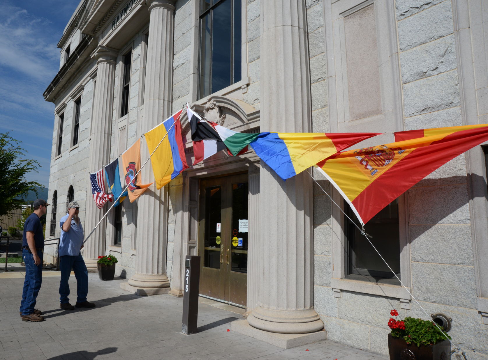 folkmoot hanging flags.JPG